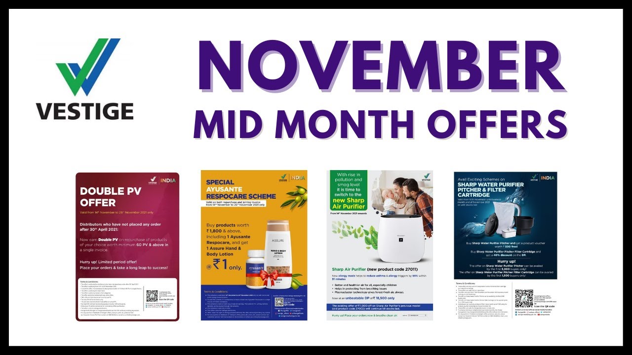 Vestige November Mid-Month Offers (in Hindi)