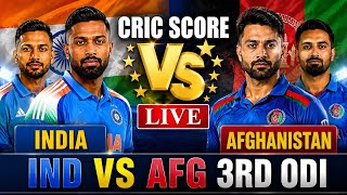 India vs Afghanistan 3rd odi || Ind vs afg final odi match || 2026 match highlights live score news 