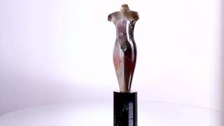 Murano Glass Abstract Sculpture Contemporary Body Chalcedony | ANDROS YourMurano.com