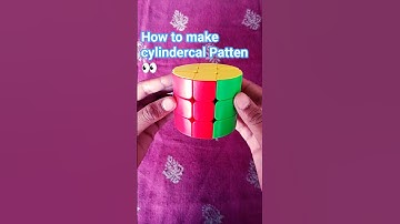 How to make cylindrical pattern #naitik_technical #rubikscube