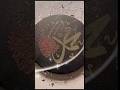 Muhammad SAW name calligraphy in black gold leaf for Ramadan ✨🌙 #art #art shorts #short