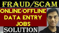 Fraud/scam data entry jobs in India 2018/19 ||  Fake typing jobs || Solution || Helping abhi