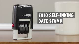 Excelmark 7810 Self-Inking Rubber Date Stamp