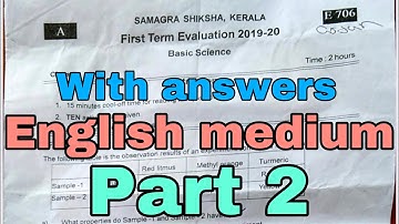 7nt STANDARD BASIC SCIENCE FIRST TEARM EXAM MODEL QUESTION PAPER WITH ANSWERS PART 2