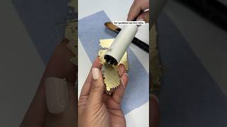 Adding Gold Leaf on the back of Acrylic Tags Engraved with Cricut Maker