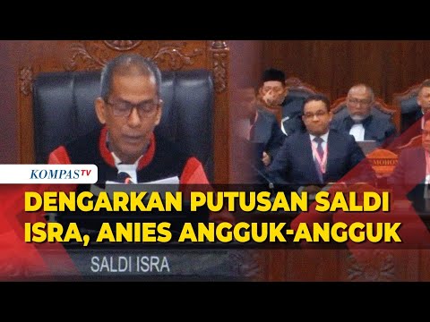 Momen Anies Anggukkan Kepala saat Saldi Isra Bacakan Putusan Sengketa Pilpres 2024 di MK