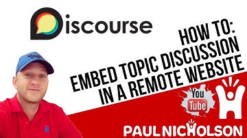 Discourse - How To Embed A Discussion Thread On Another Website