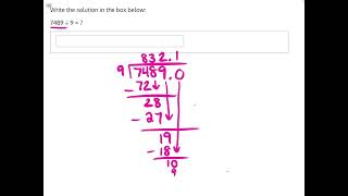Division Practice Drill Solution 12