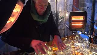 Magische Klanken op Glasorgel ( glass organ  ) door Glazendraaier.  Delft 21 Dec.2024