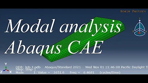 Modal analysis using Abaqus CAE