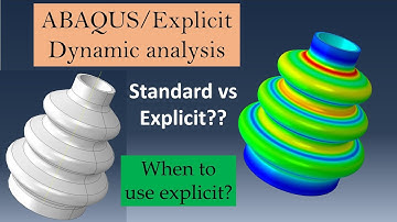 Abaqus Explicit dynamic analysis tutorial | Standard vs Explicit solver
