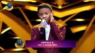 आहा कती मिठो स्वर आदित्य बिकको । तिमीलाई म के भनु ?? Aditya BK, lil champions Saregama