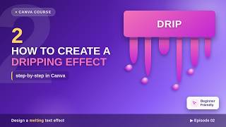 Create an Amazing Dripping Effect in Canva (Easy Tutorial 2026) | No Photoshop Needed!