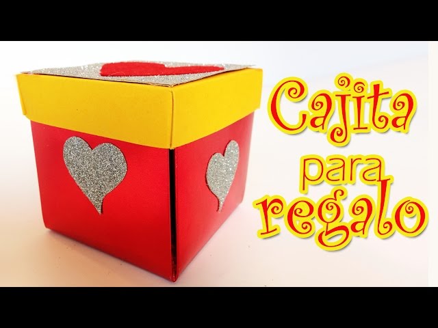 Cartonaje: caja regalo sorpresa. DIY San Valentín 