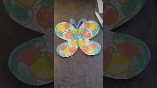 Tuto #papillon en papier et peinture #activiteenfant #activitemanuelle #art #craftideas #crafts #diy