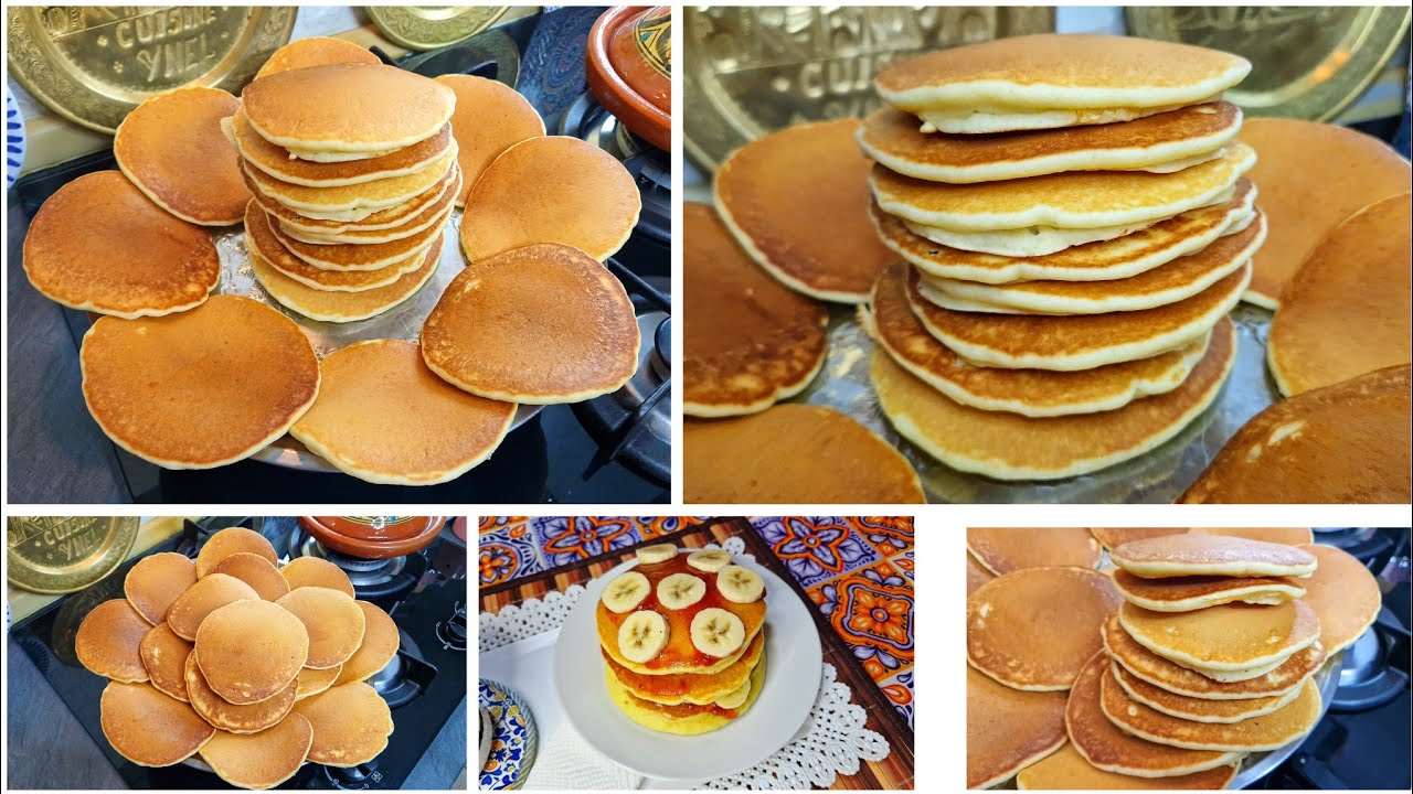 ابن و أسهل وانجح وصفة  للبان كيك  عطيتكم المقادير بالملعقة pancakes facile et rapide