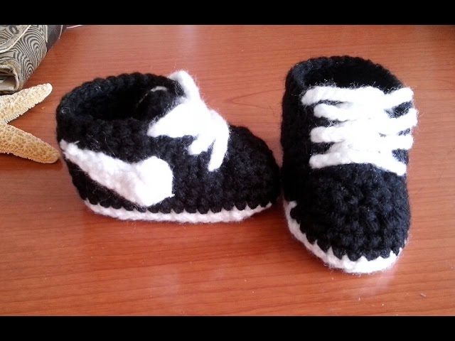 Zapatitos a crochet para muy fáciles - YouTube