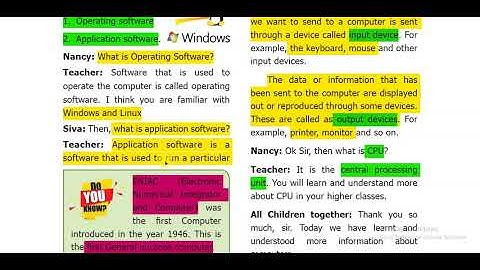 VI STD SCIENCE   TERM I   LESSON 7. COMPUTER AN INTRODUCTION