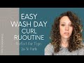 Easy Curly/Wavy Hair Routine For Beginners || Wash Day Routine Ft. Uncle Funky&#39;s Daughter Products