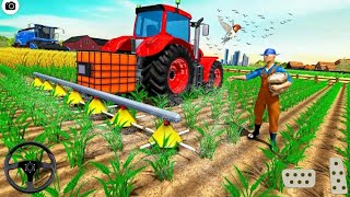 Real farming mods | best Android games | Grand farming simulator tractor gameplay  #wheatfarming  4 screenshot 4