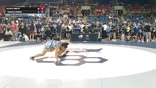 120 lbs 16U Girls 5th Place Match - USMC Junior Nationals | Alexa Smith vs Khole Perez