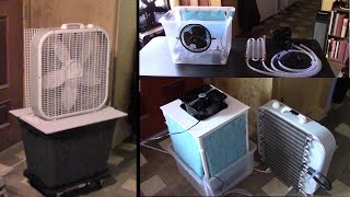My 3 Newest DIY Air Coolers 2022! evap/direct/indirect - AC Air Coolers! 3 Easy DIY&#39;s