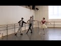 Carlos Acosta coaches Artists Isabella Howard and Miles Gilliver in Don Quixote