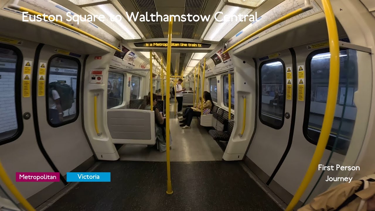 London Underground First Person Journey - Euston Square to Walthamstow ...