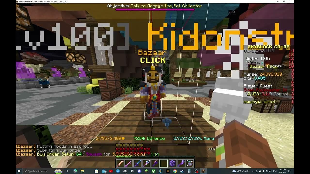 Flipping on Hypixel Skyblock YouTube