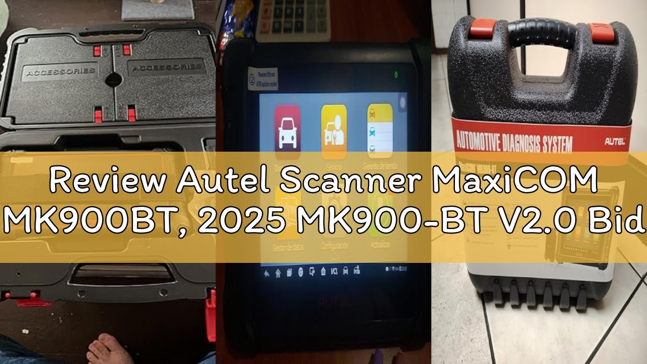 Review Autel Scanner MaxiCOM MK900BT, 2025 MK900-BT V2.0 Bidirectional Diagnostic Tool, 8in Up of MK