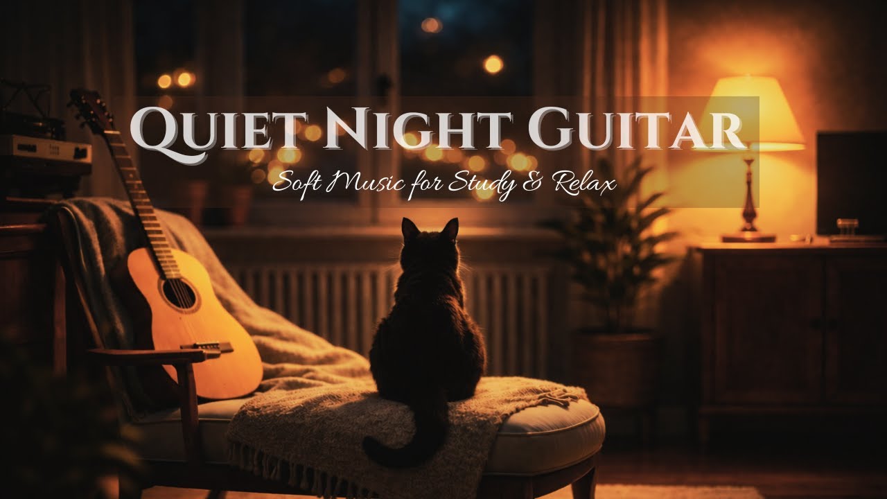 Quiet Cozy Guitar  🌙 3 Hours for Work, Reading & Relax