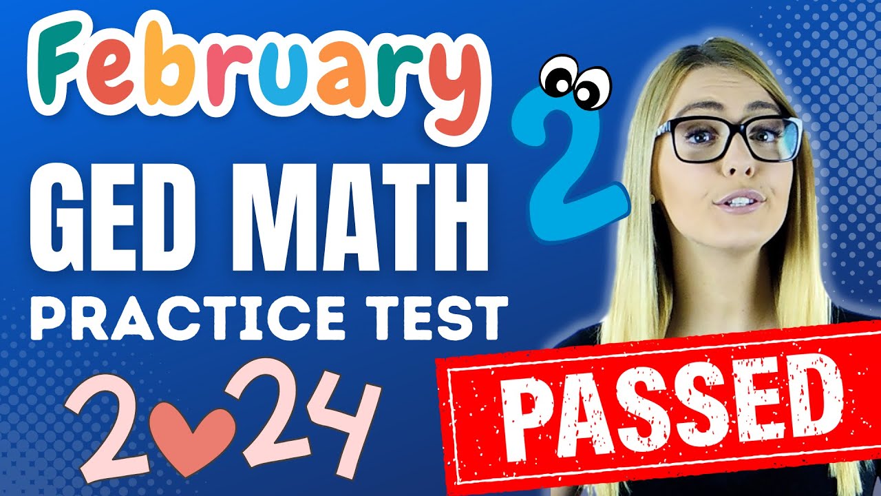 ⁣GED Math FEBRUARY 2024 Practice Test 2 - Pass the GED with EASE