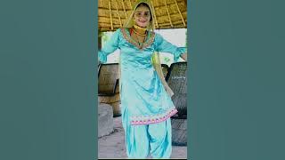 Sexy hot silk satin salwar suit haryanavi dance