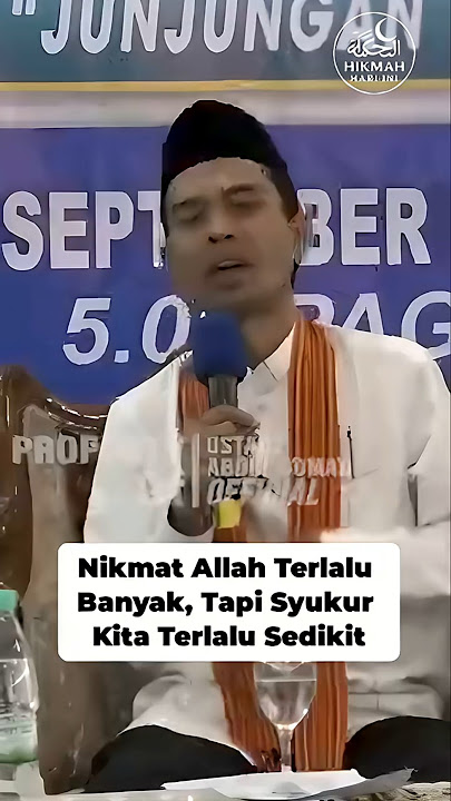 Nikmat Allah Terlalu Banyak, Tapi Syukur Kita Terlalu Sedikit : Ust. Abdul Somad #sabar #syukur