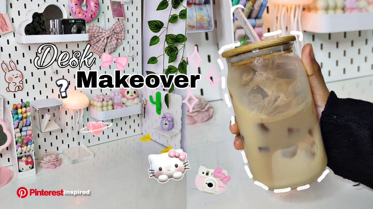 Desk makeover 🌷 | Pegboard setup | Pinterest inspired,  aesthetic, cozy & minimalist | Bangladesh🇧🇩