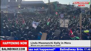 Watch Sifuna Massive Reception At Makutano, Meru For A Mega Linda Mwananchi Rally!