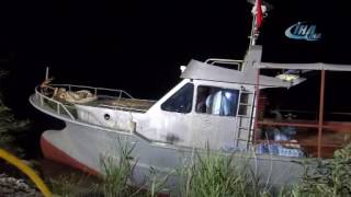 27 Suriyeli ile yola çıkan tekne ancak 100 metre gidebildi