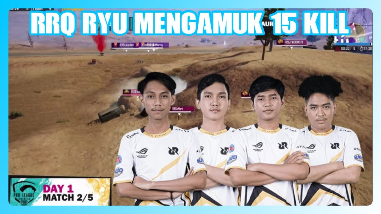 MTACH 2 PMPL S4‼️RRQ RYU MENGAMUK 15 KILL & WWCD | PUBG MOBILE