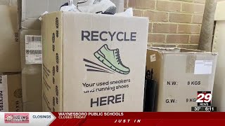 Running shop collects gently used shoes for a good cause
