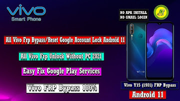 All Vivo FRP Bypass/Reset Google Account Lock Android 11|FRP Unlock Without PC 2021| Vivo FRP Bypass