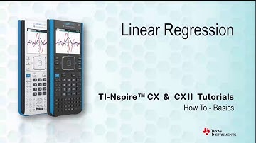 How to Perform Linear Regression with TI nspire