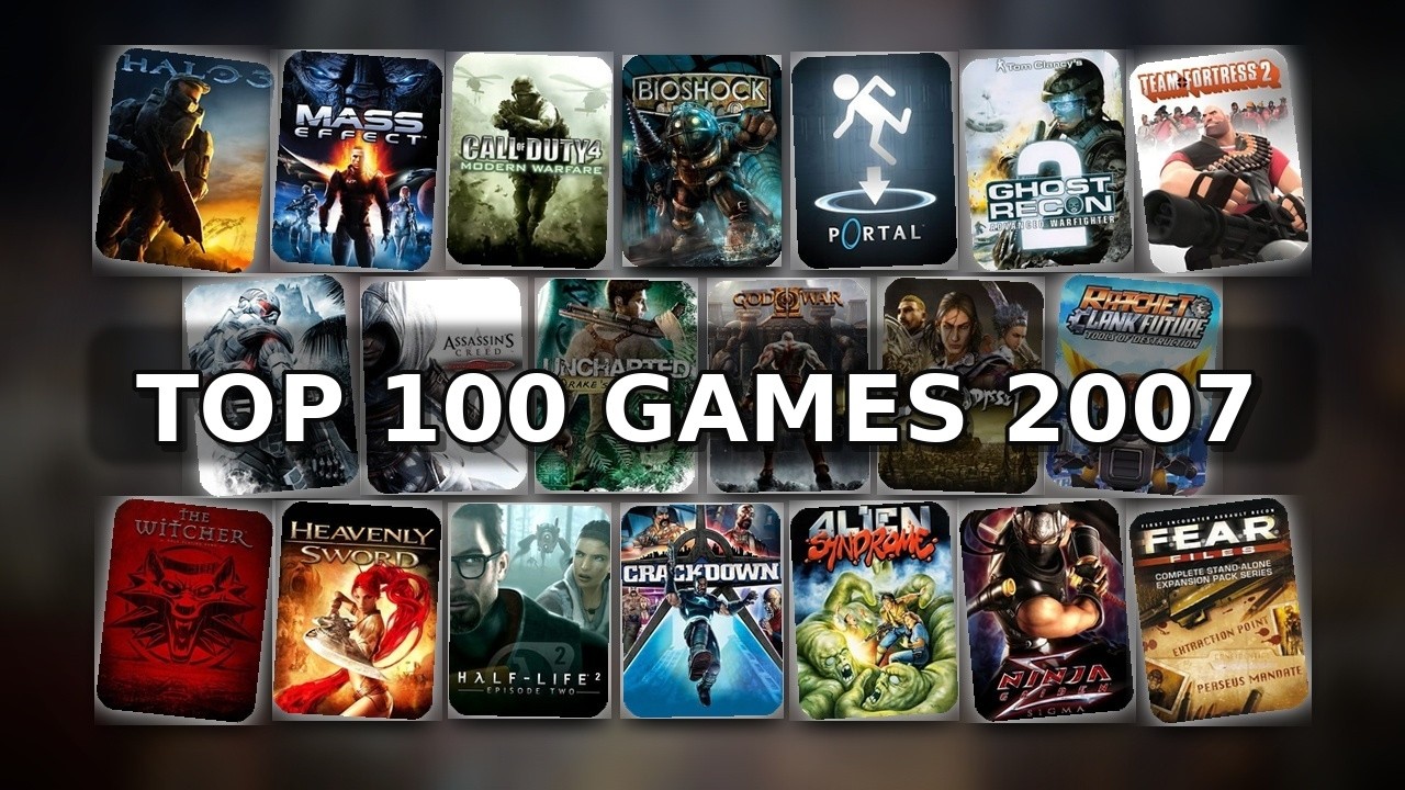 I Ranked ALL 100 Games From 2007 — From WORST to BEST - YouTube