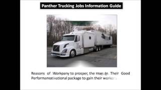 Panther Trucking Jobs