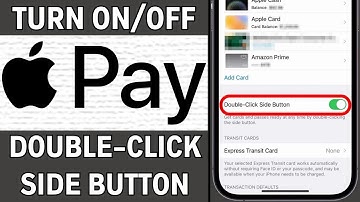 How to Enable or Disable Double Click Side Button to Open Wallet & Apple Pay