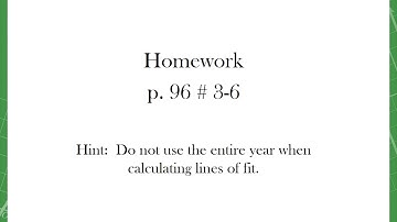 2 5   Alg II   Scatter plots & lines of regression   no sol