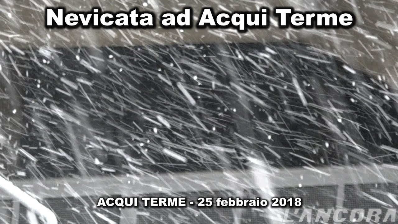 Acqui Terme - nevicata del 25 febbraio 2018