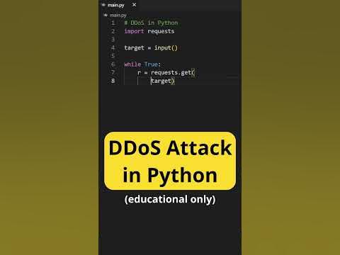 DDoS Attack in Python (educational purposes only) - YouTube