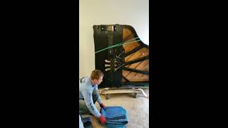 Professional Piano Movers - Setting up customer s piano
