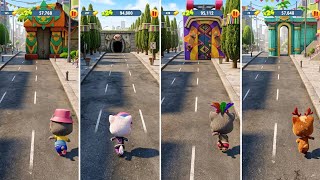 Talking Tom Gold Run: Party Tom,Cyberpunk Angela,Fiesta Tom,Reindeer Ginger (Android/iOS) Gameplay screenshot 1